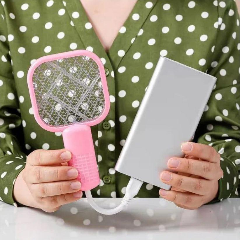 USB Rechargeable Electric Mosquito Killer Racket | Safe Mosquito Zapper