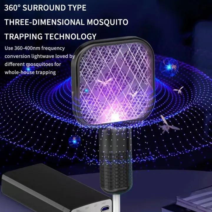 USB Rechargeable Electric Mosquito Killer Racket | Safe Mosquito Zapper
