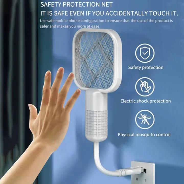 USB Rechargeable Electric Mosquito Killer Racket | Safe Mosquito Zapper
