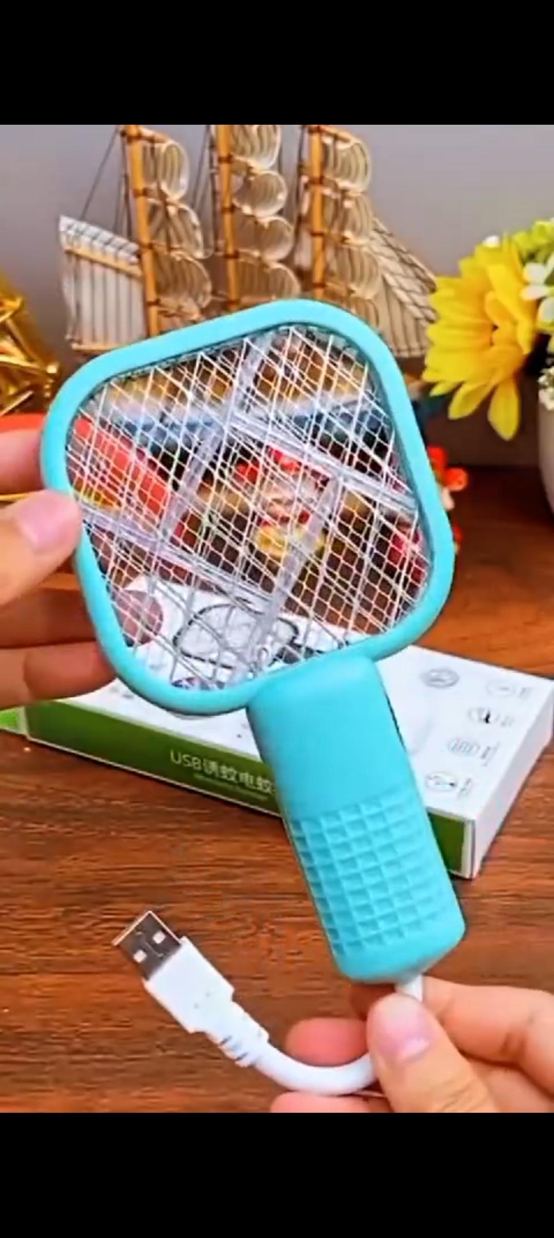 USB Rechargeable Electric Mosquito Killer Racket | Safe Mosquito Zapper